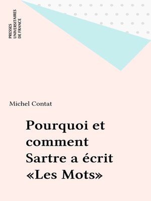 cover image of Pourquoi et comment Sartre a écrit «Les Mots»
